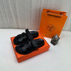 LV Hermes Premium Slides whit og box Black