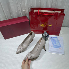 WMN Valentino Premium Vlogo Gray Signature poudre