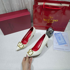 WMN Valentino Premium Vlogo White Signature poudre