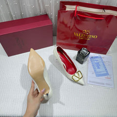 WMN Valentino Premium Vlogo White Signature poudre