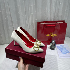WMN Valentino Premium Vlogo White Signature poudre