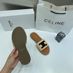 Celine Premium Women's Slides Brown