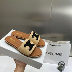 Celine Premium Women's Slides Brown