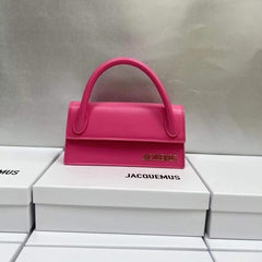 Jacquemus Le Chiquito Long Handle With OG Box Dust Bag & Sling Belt (Pink - 287)