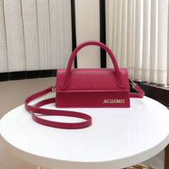 Jacquemus Le Chiquito Long Handle With OG Box Dust Bag & Sling Belt (Pink - 287)