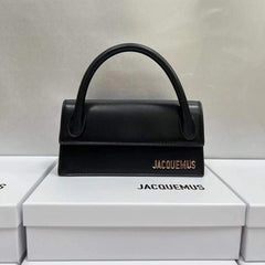 Jacquemus Le Chiquito Long Handle With OG Box Dust Bag & Sling Belt (Black - 285)