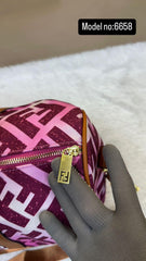 Fendi Duffle bag and Belt branding and inside Branding model