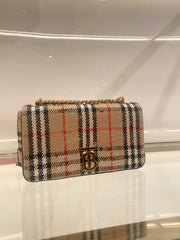 Burberry Lola London Check Crossbody Bag With OG Box & DustBag Grid (8393)