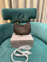Coach Carmen Mini Crossbody In Signature Jacquard Coffee Ticket With OG Box & Dust Bag (2750)