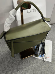 Loewe Puzzle Small Shoulder Bag With OG Box & Dust Bag (8627 D Army Green)