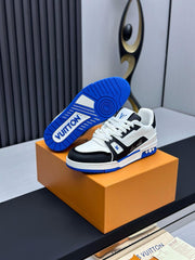 Louis Vuitton Lv Trainer White Blue