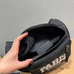 Balenciaga Paris BPS28 Logo All Over Unisex Shoulder-Waist Bag With DustCover