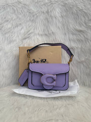 Coach Tabby 12 Purple Monogram Mini With Original Box (6806 Purple)