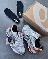 Asics gel kayano orange and gruy