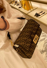 FENDI BAGUETTE SHOULDER BAG WITH OG BOX