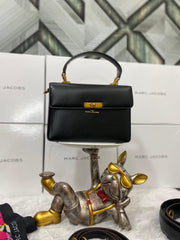 Marc Jacobs The Down Town Black Bag With Box & Accessories