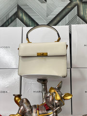 Marc Jacobs The Down Town White Bag With Box & Accessories