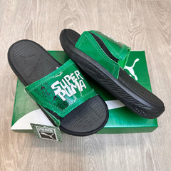 Puma SoftRide Pro 24 Super Green Black Premium Flip Flop