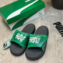 Puma SoftRide Pro 24 Super Green Black Premium Flip Flop