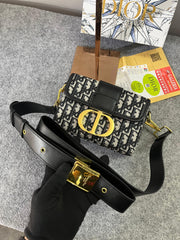 Christian Dior Montaigne Vanity Black Bag With OG Box & Dust Bag (78832 Black)