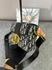 Christian Dior Montaigne Vanity Black Bag With OG Box & Dust Bag (78832 Black)