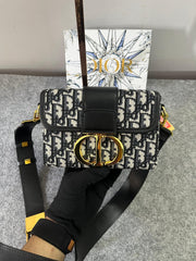 Christian Dior Montaigne Vanity Black Bag With OG Box & Dust Bag (78832 Black)