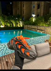 Adidas adifom q core black impact orange