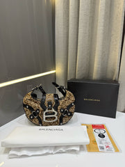 BALENCIAGA DESIGNER CROCODILE SKIN PREMIUM BAG WITH OG BOX