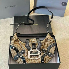 BALENCIAGA DESIGNER CROCODILE SKIN PREMIUM BAG WITH OG BOX