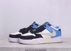 Travis Scott X Nike Air Jordan Cut The Check Black Blue