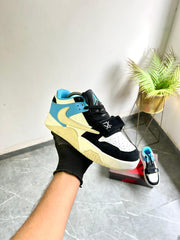 Travis Scott X Nike Air Jordan Cut The Check Black Blue