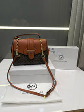 MICHAEL KORS CARMEN BROWN PREMIUM BAG WITH OG BOX