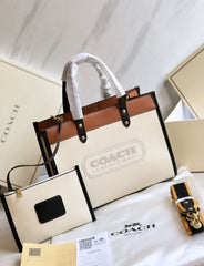 COACH FIELD 30 TOTE BAG WITH OG DOUBLE BOX