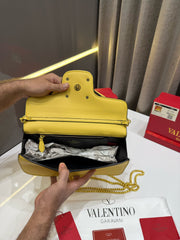 VALENTINO GARAVANI YELLOW PREMIUM BAG WITH PREMIUM OG PACKING & GIFT BOX