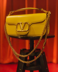 VALENTINO GARAVANI YELLOW PREMIUM BAG WITH PREMIUM OG PACKING & GIFT BOX