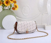 Michael Kors Small Mila Cross Body Bag With OG Box & Dust Bag Beige Brown 20236