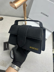 Jacquemus Suede LE Bambino Long Apricot With Sling Strap OG Box & Dust Bag (6828-Black)