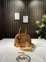 Michael kors alma bag with dust bag(20055coffe brown)