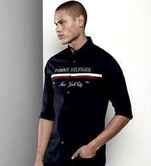 TOMMY HILFIGER IMPORTED FABRIC FRONT EMBROIDERY VERY PREMIUM FULL SLEEVES SHIRT