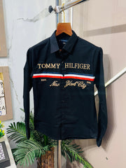 TOMMY HILFIGER IMPORTED FABRIC FRONT EMBROIDERY VERY PREMIUM FULL SLEEVES SHIRT