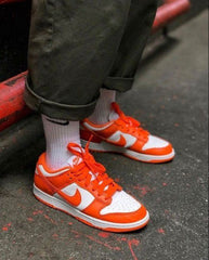 sb dunk low Syracuse Orange with extra lace for women