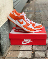 sb dunk low Syracuse Orange with extra lace for women