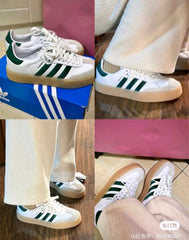 ADIDAS SAMBA TRAINER WHITE GREEN