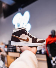 Nike Air jordan 1 Mid Se Brown Basalt Oatmeal Semi Ua