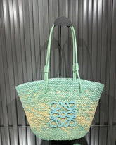 Loewe x Paulas Ibiza Anagram Basket Melange Tote Bag