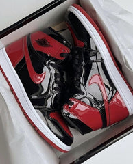 NIKE RETRO 1 BRED PATENT PREMIUM QUALITY