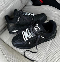 Louis Vuitton Trainer Black Embossed Monogram