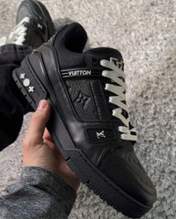 Louis Vuitton Trainer Black Embossed Monogram
