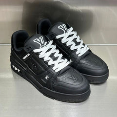 Louis Vuitton Trainer Black Embossed Monogram