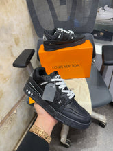 Louis Vuitton Trainer Black Embossed Monogram